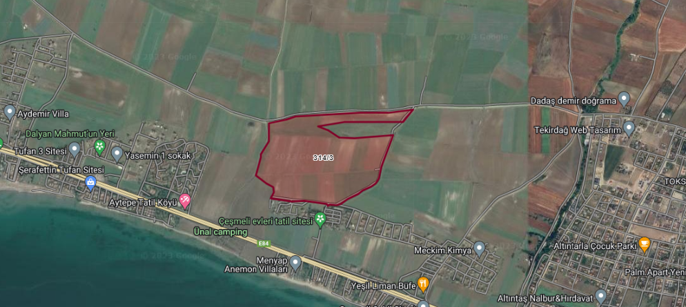 Marmaraereğlisi Çeşmeli ’de Sahile Yakın Satılık Arsa