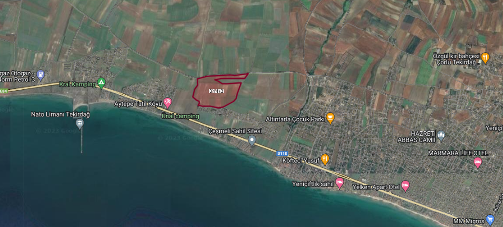 Marmaraereğlisi Çeşmeli ’de Sahile Yakın Satılık Arsa